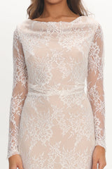 Loveland Off-Shoulder Lace Maxi Dress White
