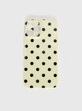 Milda iPhone Case Butter / Brown Polka