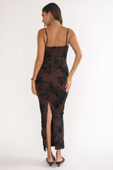 Kaela Cami Maxi Dress Embellished Chocolate