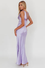 Lainy Cowl Bust Maxi Dress Lilac