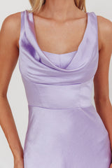 Lainy Cowl Bust Maxi Dress Lilac