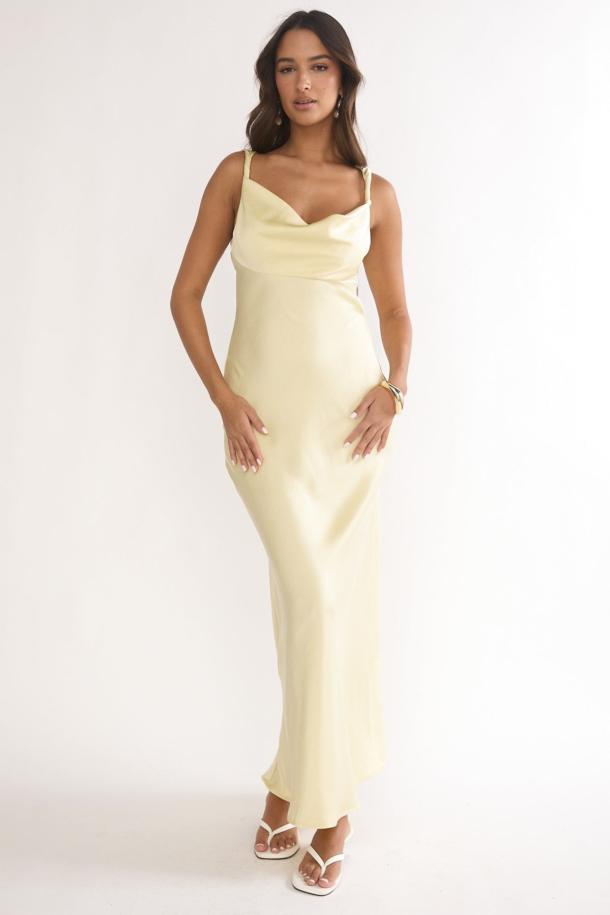 Limelight Luxe Triple Strap Back Maxi Dress Butter