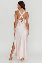 Sitara Tied Back Maxi Dress Blush