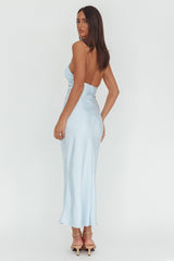 Kaivira Halterneck Maxi Dress Ice Blue