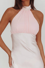Kaivira Halterneck Maxi Dress Pink