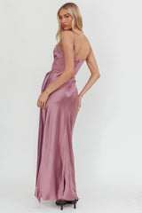 Wysandra Knot Detail Maxi Dress Grape