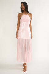 Wilma Sequin Bodice Maxi Dress Pink