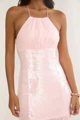 Wilma Sequin Bodice Maxi Dress Pink