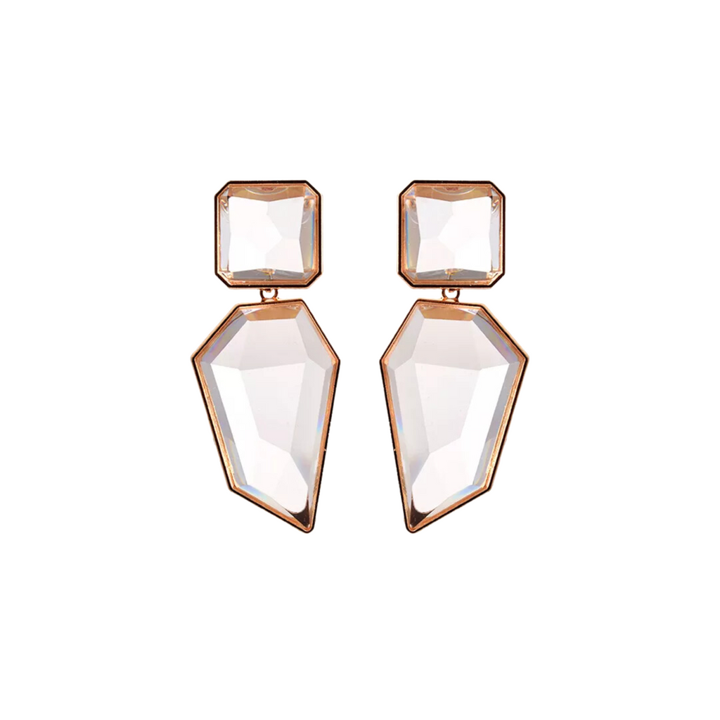 Geometric Shapes Resin Drop Earrings